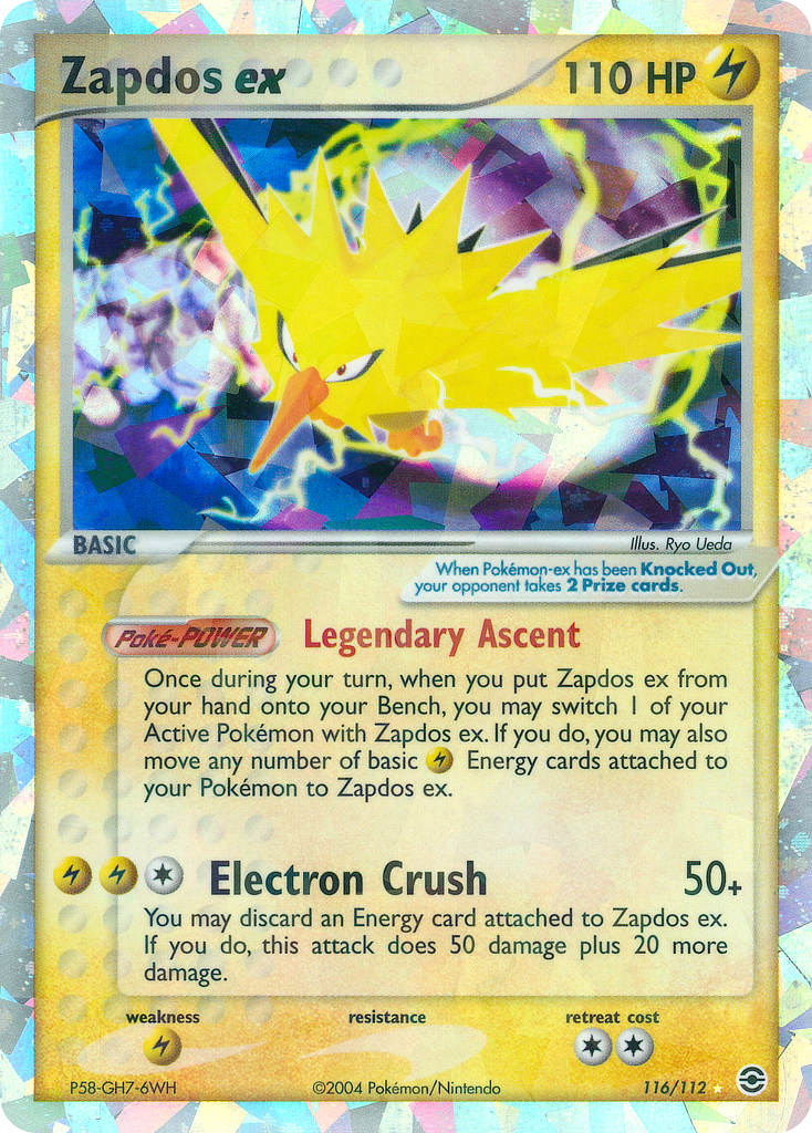 FireRed & LeafGreen Zapdos ex #116/112