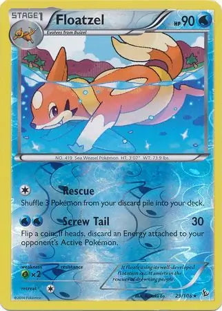 Flashfire Floatzel #29/106 reverse holo