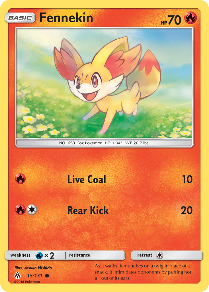 Forbidden Light Fennekin #15/131