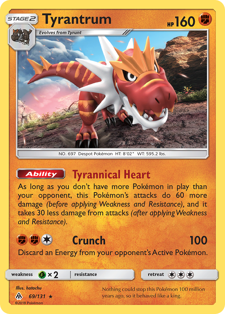 Forbidden Light Holo Tyrantrum #69/131