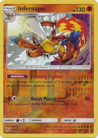 Forbidden Light Infernape #59/131 reverse holo