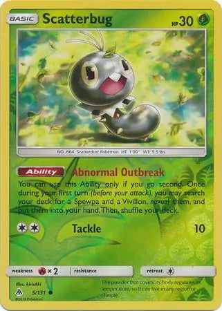 Forbidden Light Scatterbug #5/131 reverse holo