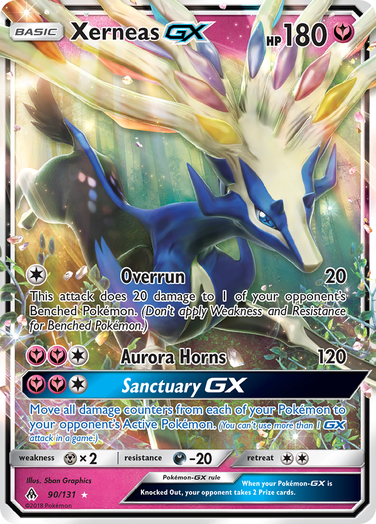 Forbidden Light Xerneas GX #90/131