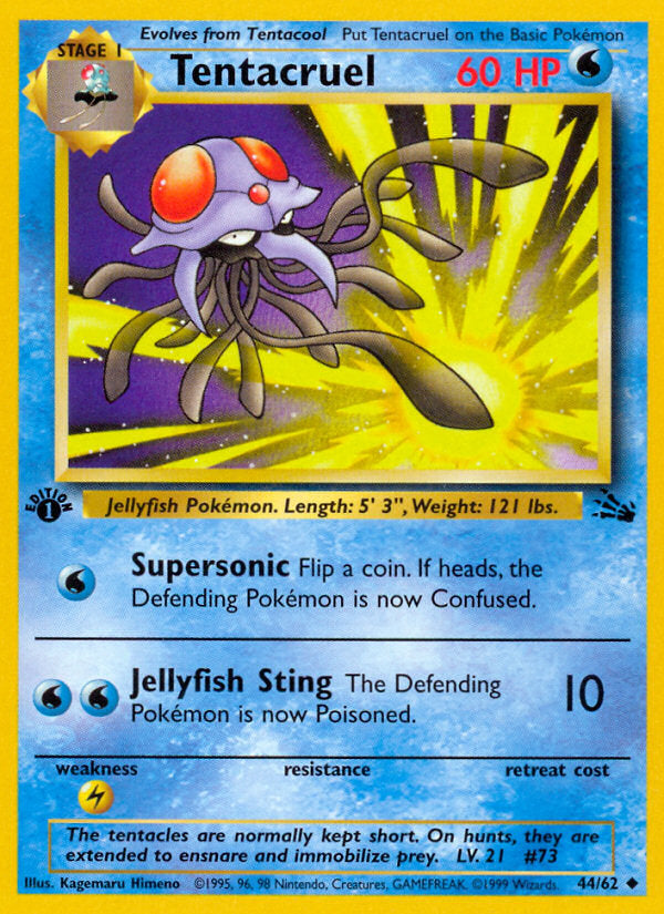 Fossil set Tentacruel #44/62 first edition