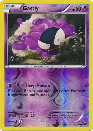 Generations Gastly #33/83 reverse holo