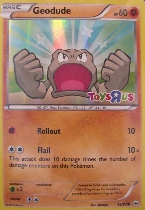 Generations Geodude #43 Toys R Us Promo