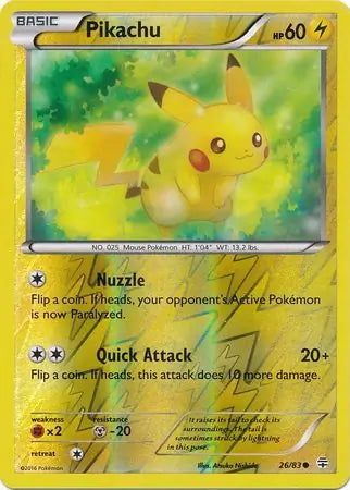 Generations Pikachu #26/83 reverse holo