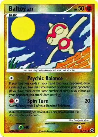 Great Encounters Baltoy #60/106 reverse holo