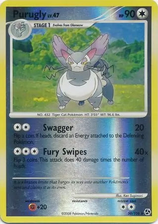 Great Encounters Purugly #50/106 reverse holo