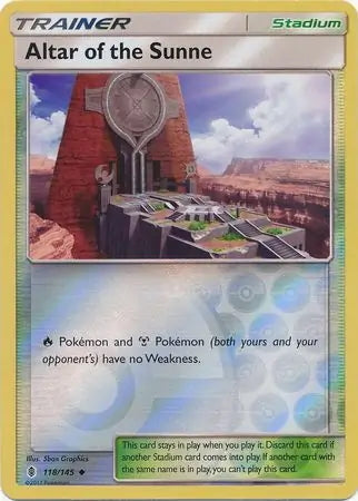 Guardians Rising Altar of the Sunne #118/145 reverse holo