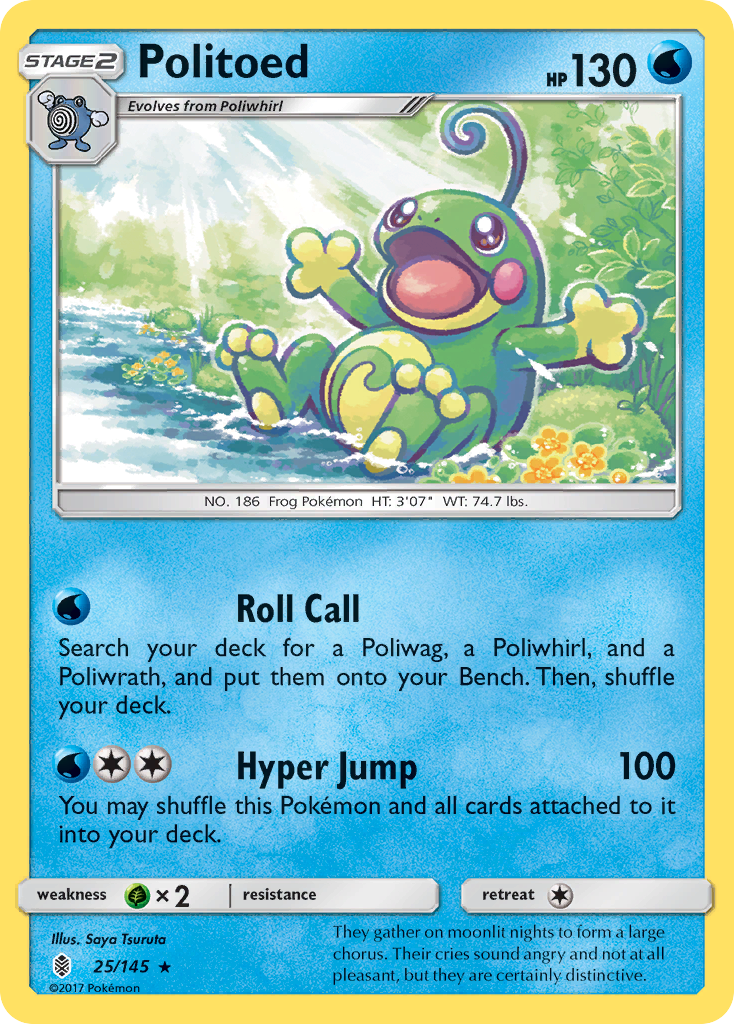 Guardians Rising Holo Politoed #25/145