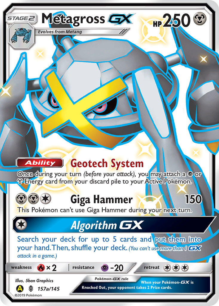 Guardians Rising Metagross GX #157a/145 Alternate Art
