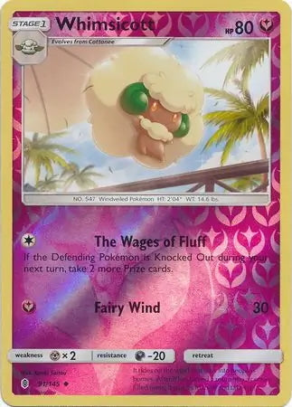 Guardians Rising Whimsicott #91/145 reverse holo