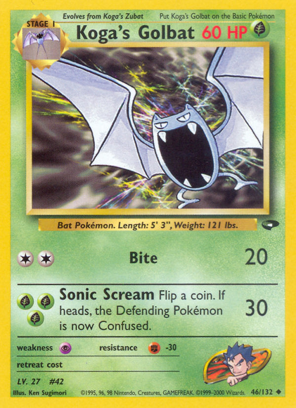 Gym Challenge Koga's Golbat #46/132 unlimited