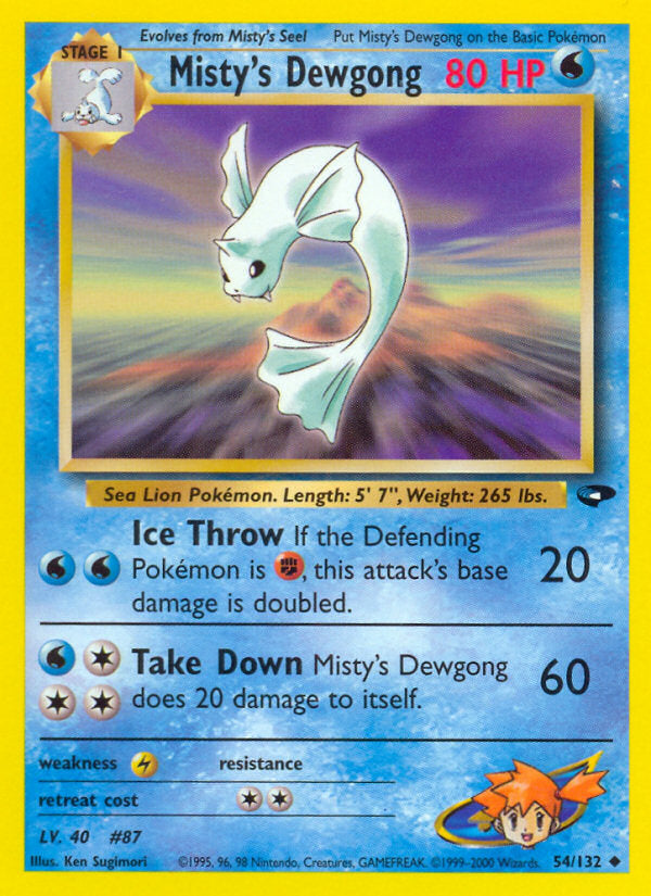 Gym Challenge Misty's Dewgong #54/132 unlimited