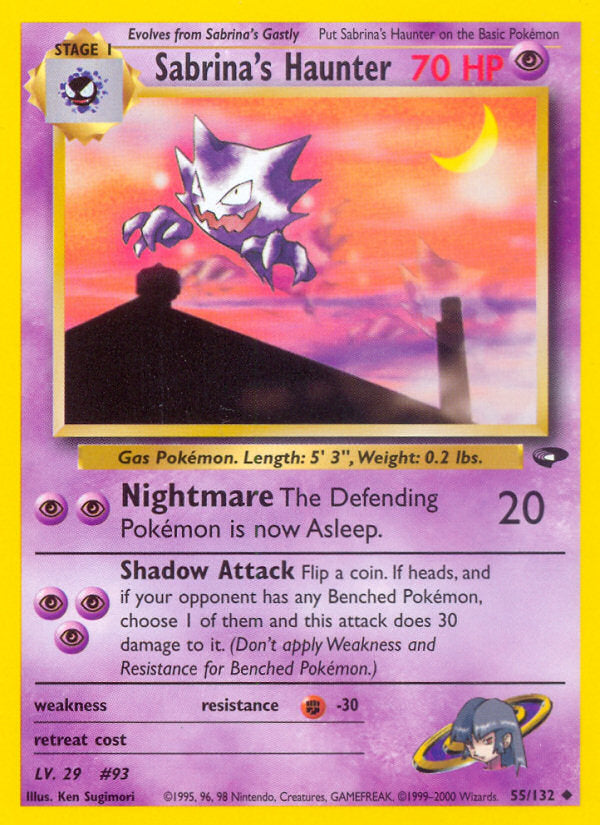 Gym Challenge Sabrina's Haunter #55/132 unlimited