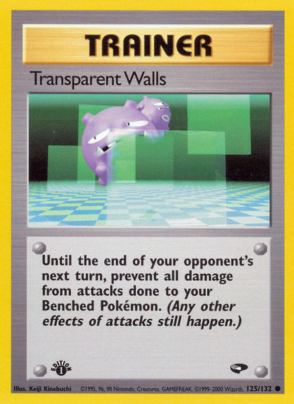 Gym Challenge Transparent Walls #125/132 first edition