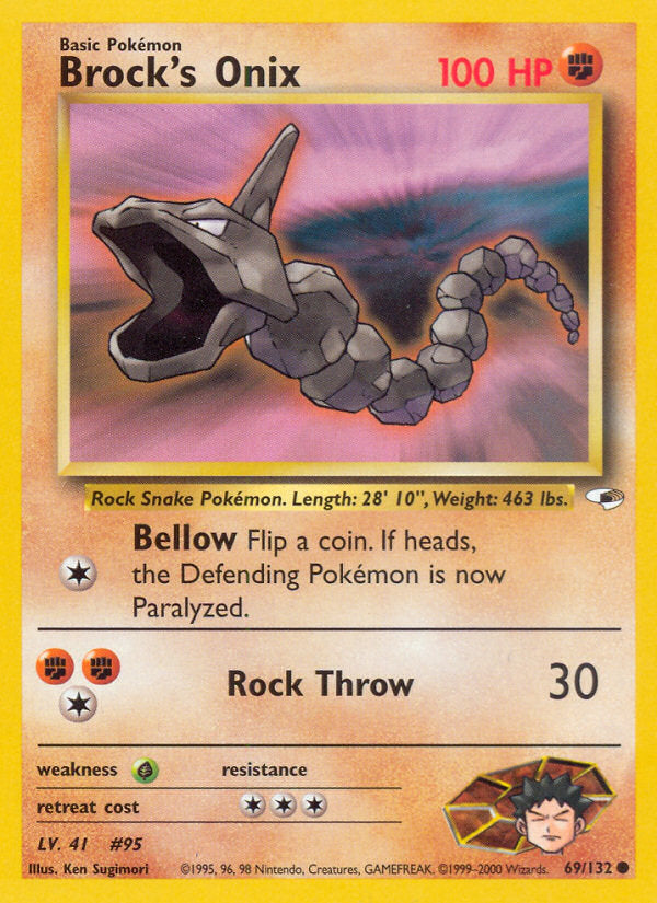 Gym Heroes Brock's Onix #69/132 unlimited