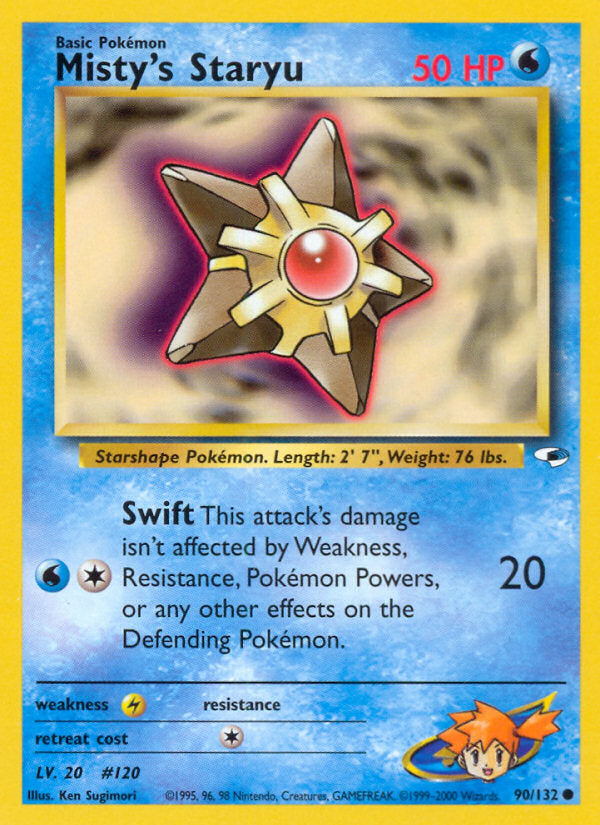 Gym Heroes Misty's Staryu #90/132 unlimited