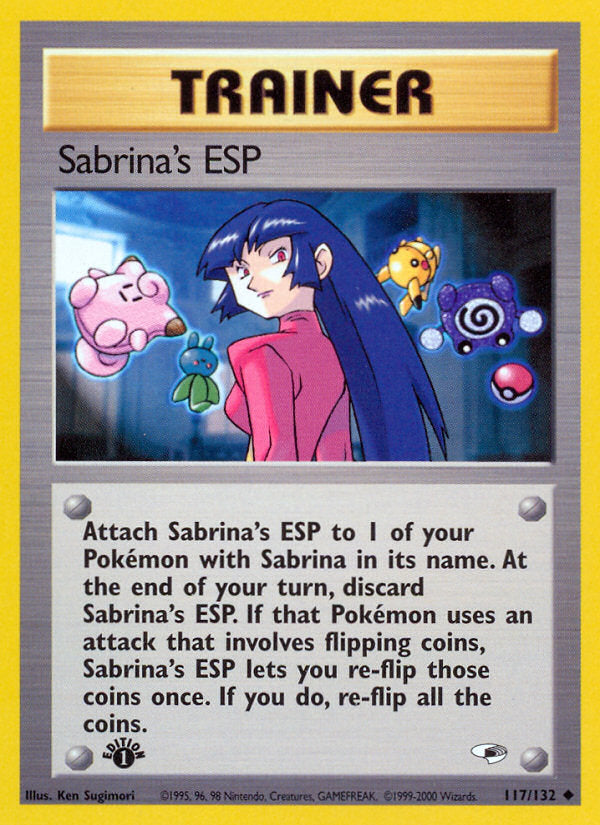 Gym Heroes Sabrina's ESP #117/132 first edition