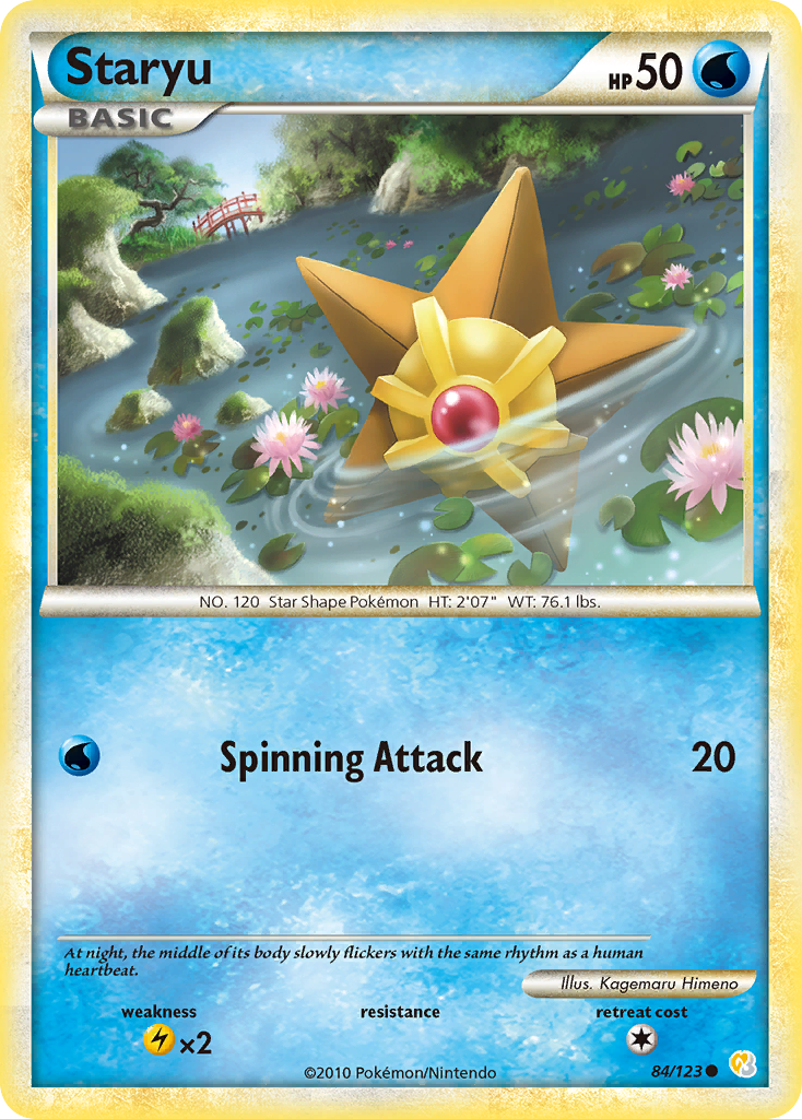 HeartGold SoulSilver Staryu #84/123