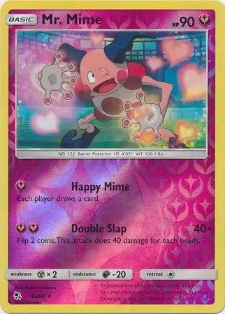 Hidden Fates Mr. Mime #43/68 reverse holo