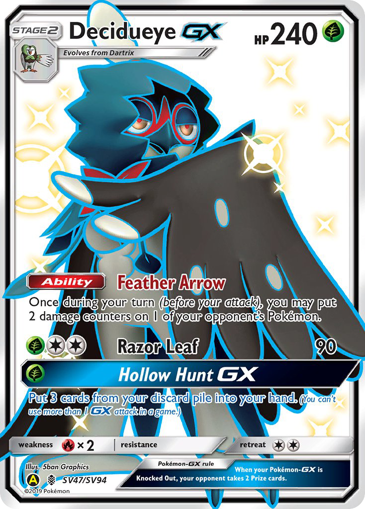 Hidden Fates Shiny Vault Decidueye GX SV47/SV94