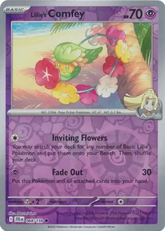 Journey Together Lillie's Comfey #68/159 reverse holo