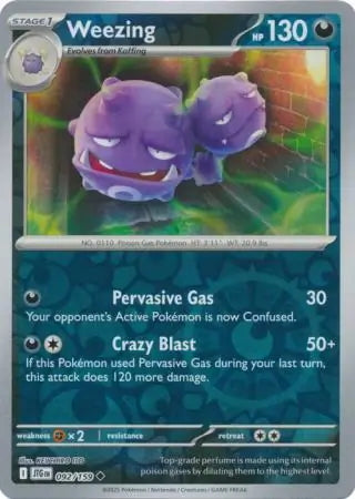 Journey Together Weezing #92/159 reverse holo