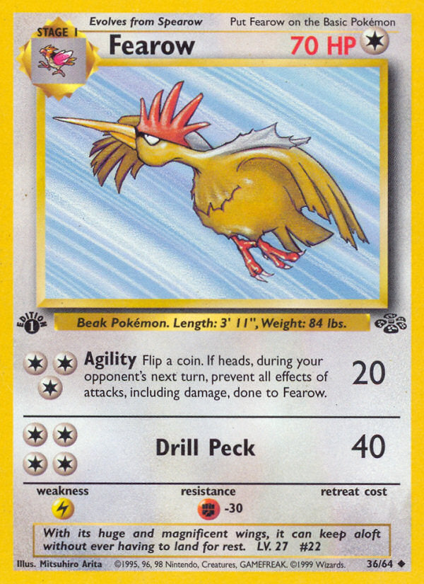 Jungle set Fearow #36/64 first edition