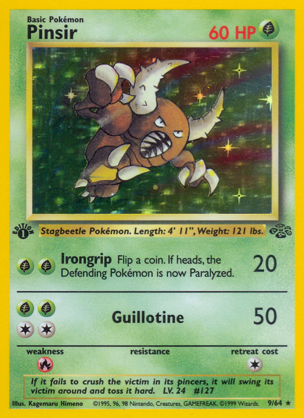 Jungle set Holo Pinsir #9/64 first edition
