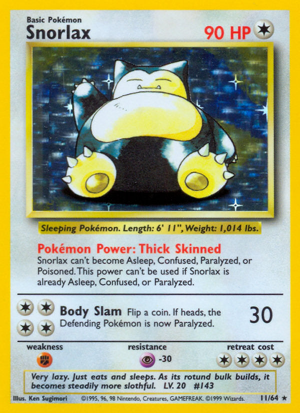 Jungle set Holo Snorlax #11/64 symbol error
