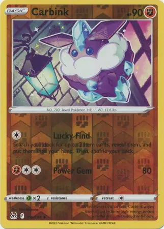 Lost Origin Carbink #108/196 reverse holo