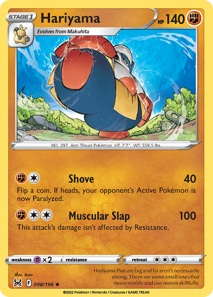 Lost Origin Hariyama #98/196