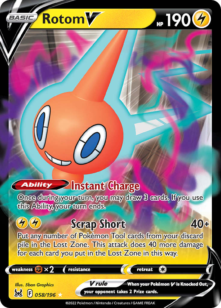 Lost Origin Rotom V #58/196