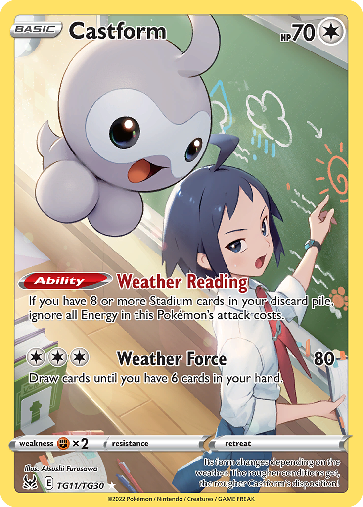 Lost Origin Trainer Gallery Castform #TG11/30