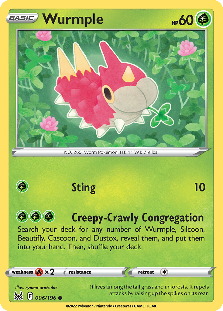 Lost Origin Wurmple #6/196