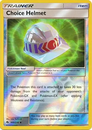Lost Thunder Choice Helmet #169/214 reverse holo