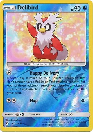 Lost Thunder Delibird #57/214 reverse holo