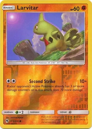 Lost Thunder Larvitar #115/214 reverse holo