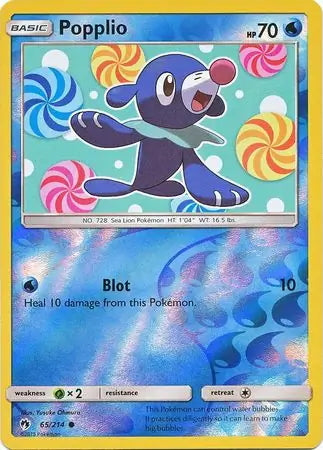Lost Thunder Popplio #65/214 reverse holo