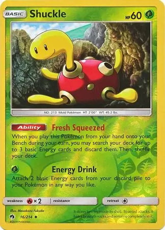 Lost Thunder Shuckle #16/214 reverse holo