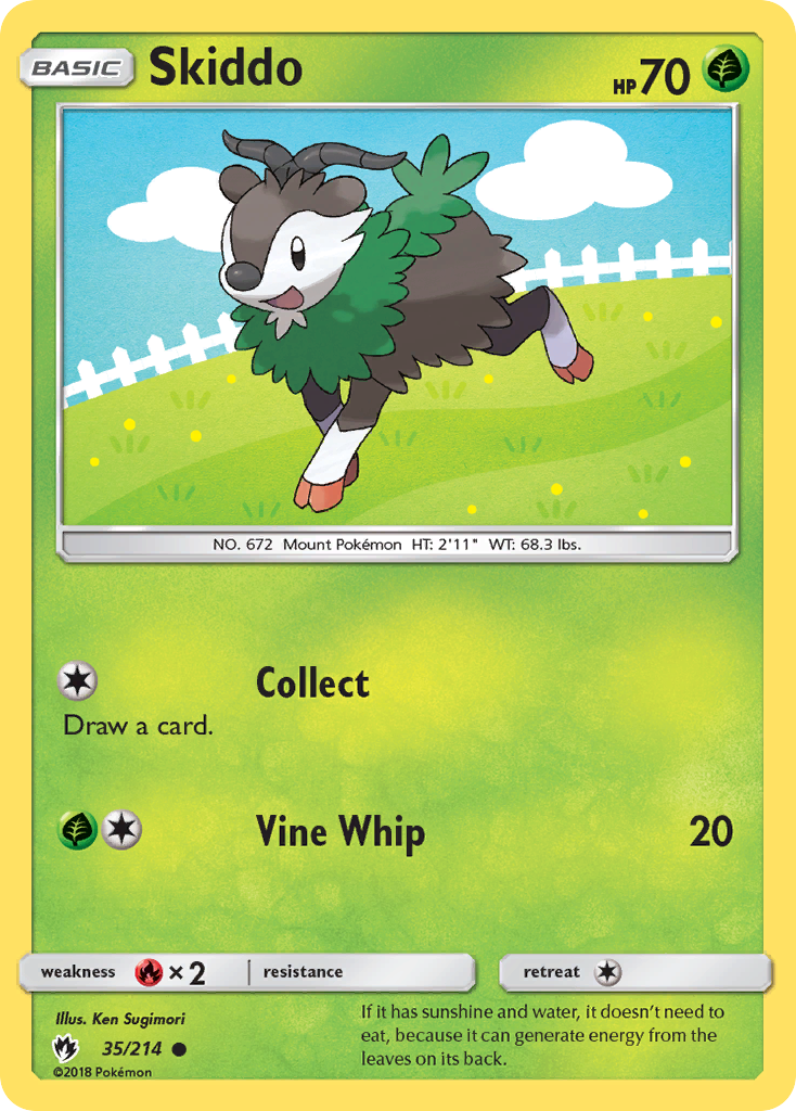 Lost Thunder Skiddo #35/214