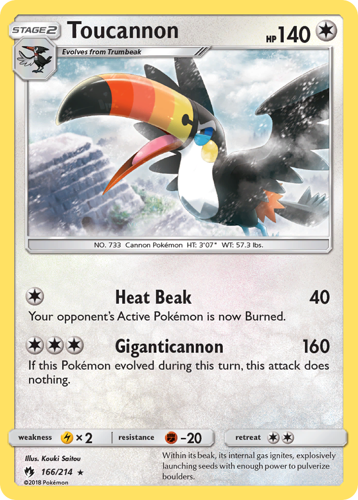 Lost Thunder Toucannon #166/214