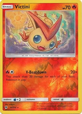 Lost Thunder Victini #49/214 reverse holo
