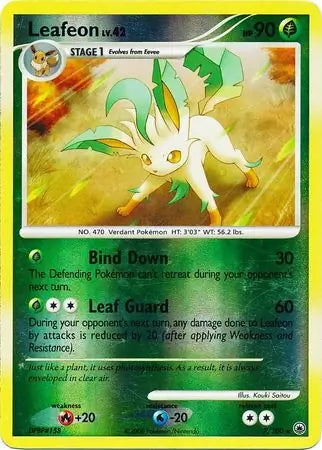 Majestic Dawn Leafeon #7/100 reverse holo