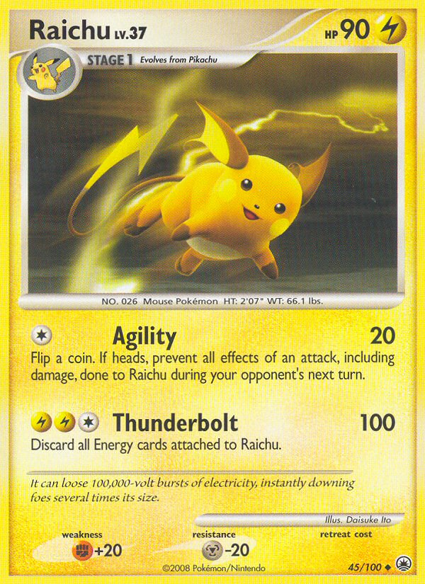 Majestic Dawn Raichu #45/100