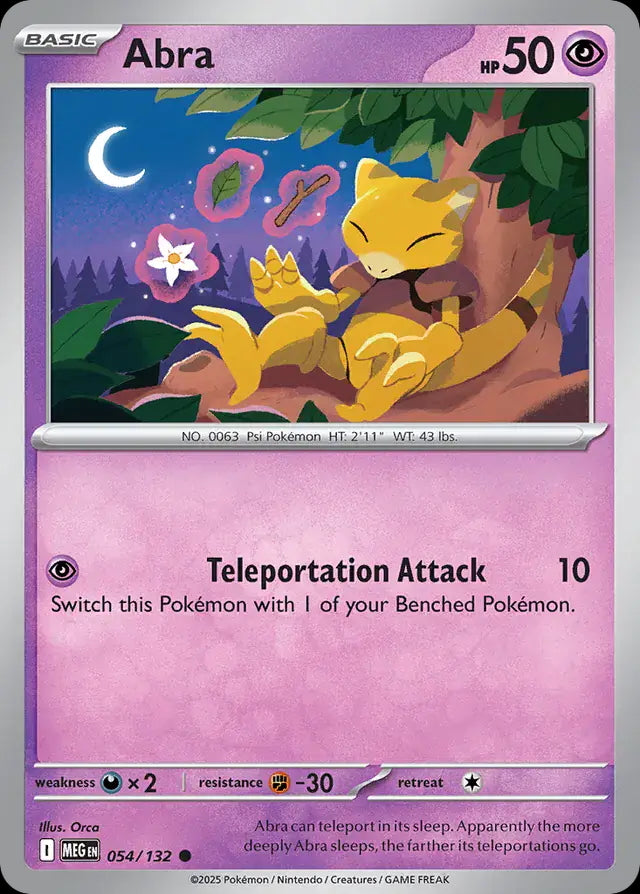 Mega Evolution Abra #054/132