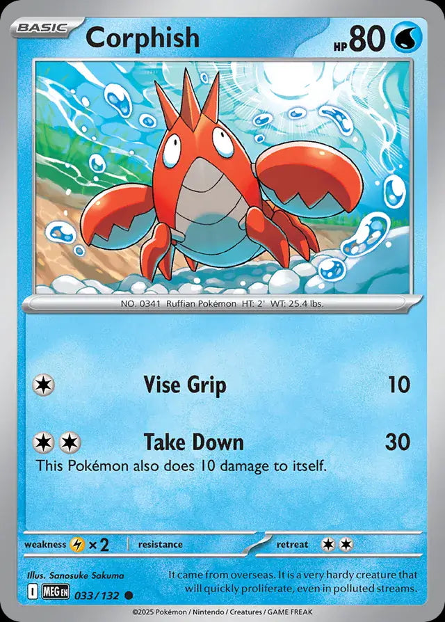 Mega Evolution Corphish #033/132