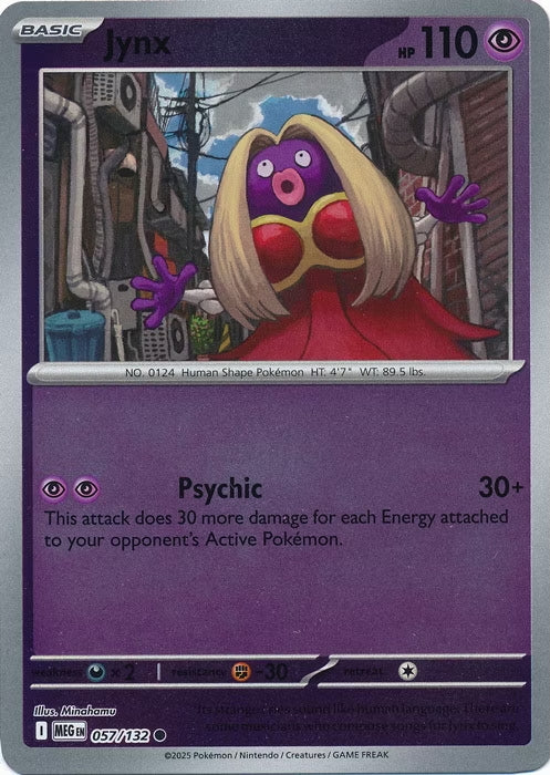 Mega Evolution Jynx #057/132 Reverse Holo